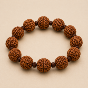 Premium Nepali 5 Mukhi Rudraksha Bracelet (12 Beads)